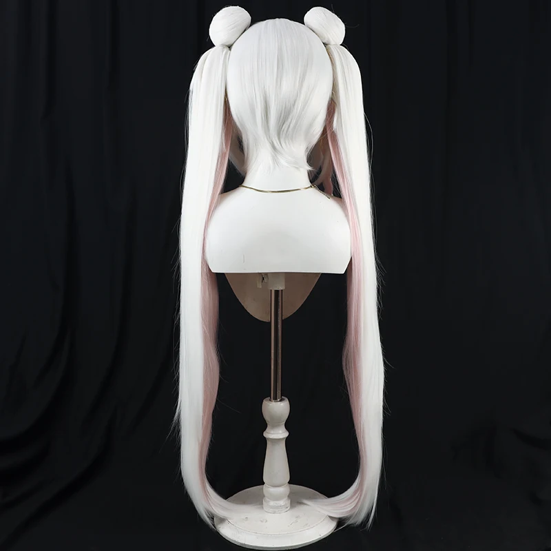 Parrucca cosplay Anime Blue Archive Plana Cos Puntelli per feste di carnevale di Halloween Fibra sintetica resistente al calore + cappuccio per parrucca