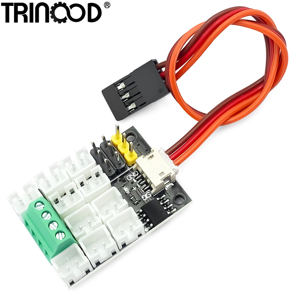 TRINOOD Light System Expansion Board PH2.0 Control Module Controller 5V for 1/14 1/10 Tamiya Excavator Truck Upgrade Parts