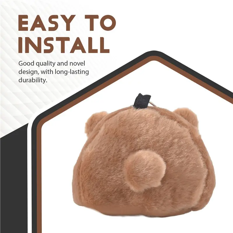 M12K-Rats Hamster Winter Warm Hanging Cage Hammock Cute Bear House With Bed Mat For Small Furry Animals