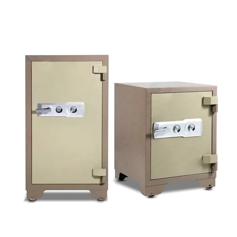 

New fireproof safe household small file filing cabinet office anti-theft mechanical key cement