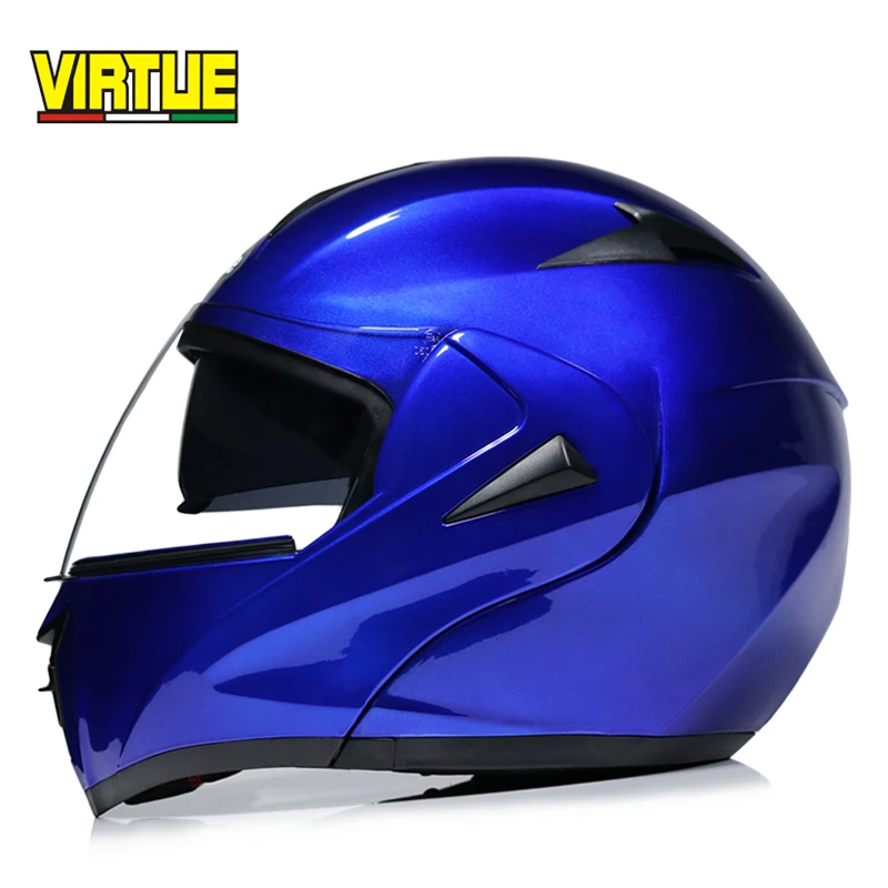 motorcycle helmet Double lens Barefaced helmet DOT certification Chin can be opened