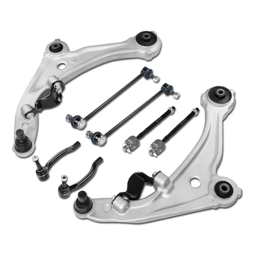 

8pcs Front Lower Control Arms with Ball Joints Sway Bar Links Tie Rods for-Nissan Altima 2007-12 Altima Coupe 2013 FWD