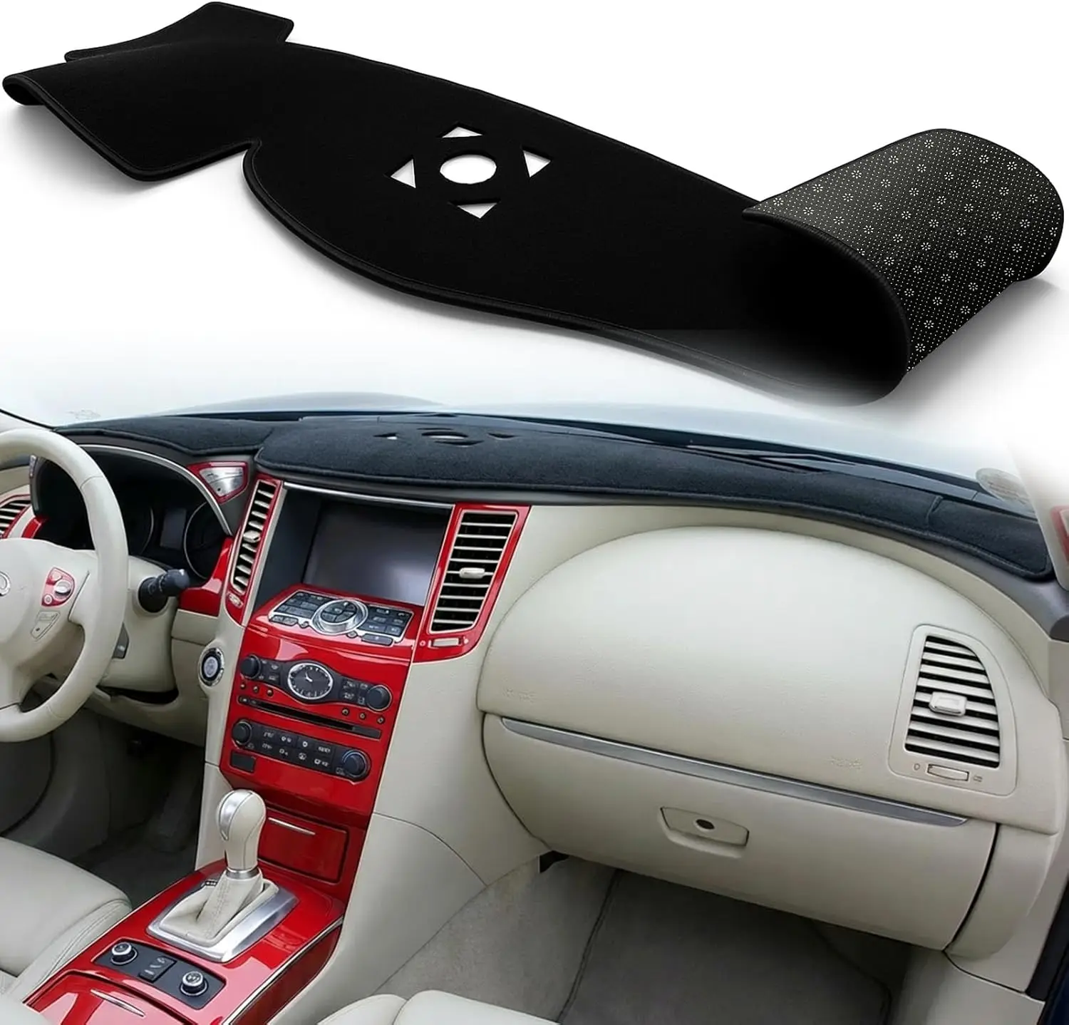 

Car Dashboard Cover Pad For Infiniti G25 G35 G37 Q40 Q60 2007-15 Sunshade Protector Anti-UV Dash Mats Non-slip Pads Accessories