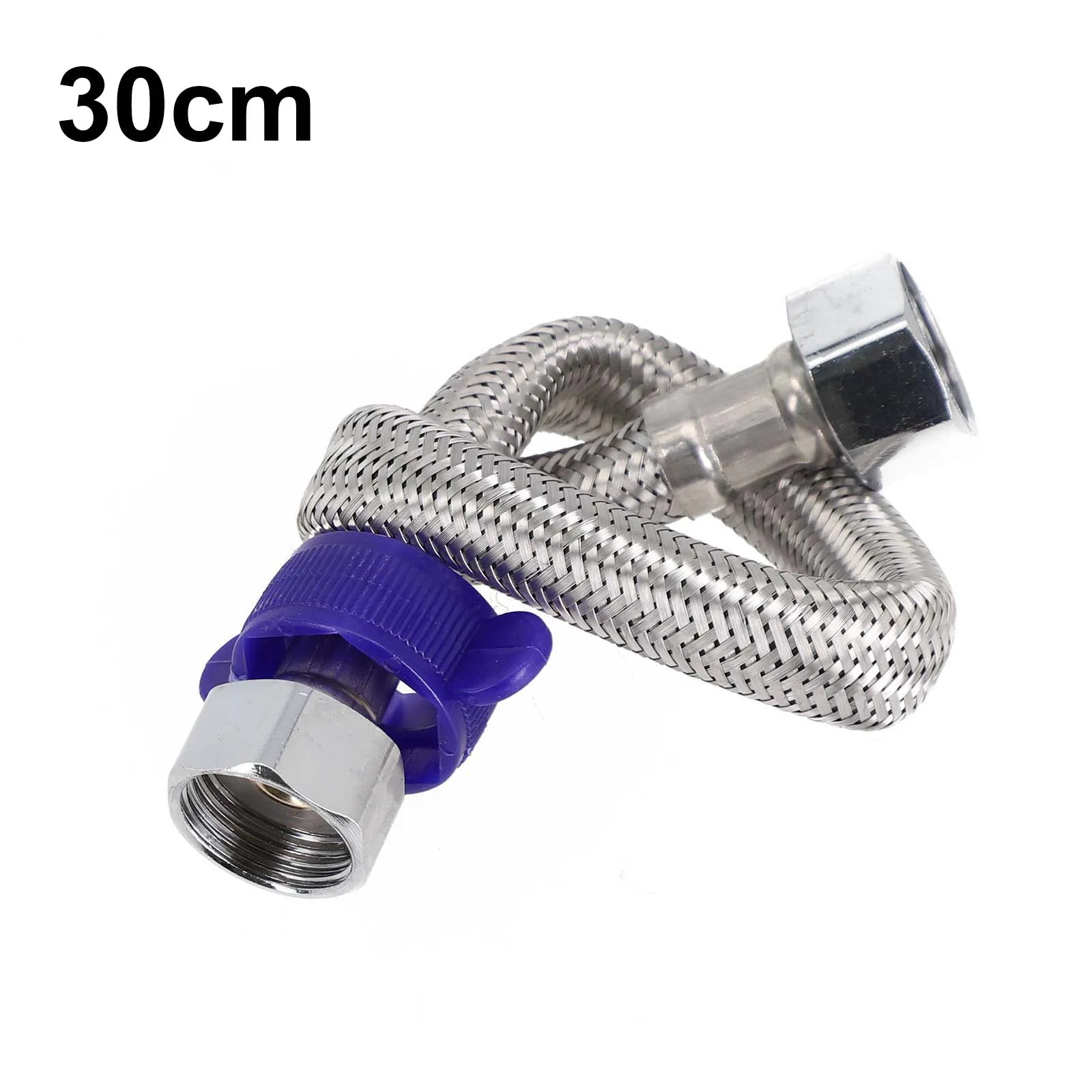 Stainless Steel Braided Hose Plumbing Explosion-Proof Flexible Hose Faucet Water Pipe Home Bathroom Water Heater Metal Hose