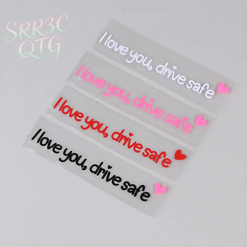 

New I Love You Drive Safe Car Mirror Stickers Affectionate Reminder Heartfelt Safety Reminder Drivers Car Interior Sticker