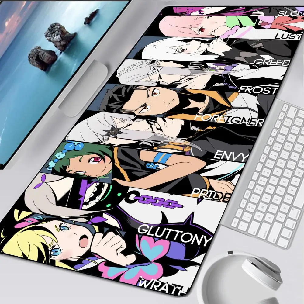 R-RE ZERO Mouse Pad Alas Karet Laptop Xxl Mousepad Notebook Gamer Meja Komputer Aksesori Gaming