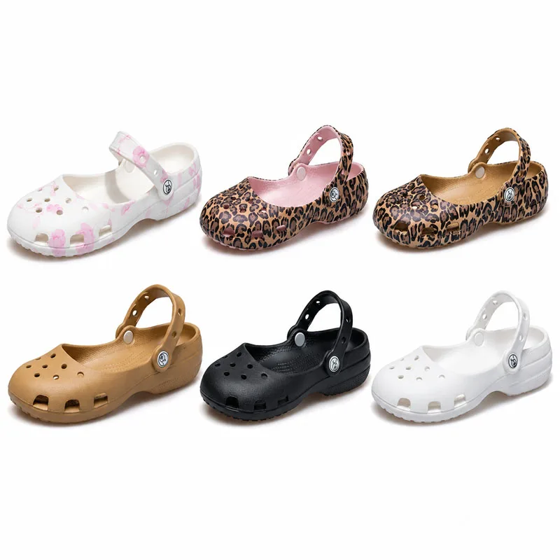Ballett Mary Jane Clogs Sandalen, Damen Sommer Atmungsaktive Perforierte Geschlossene Zehenschuhe, Weiche Polsterung Rutschfeste Sohle, Strandfußbekleidung