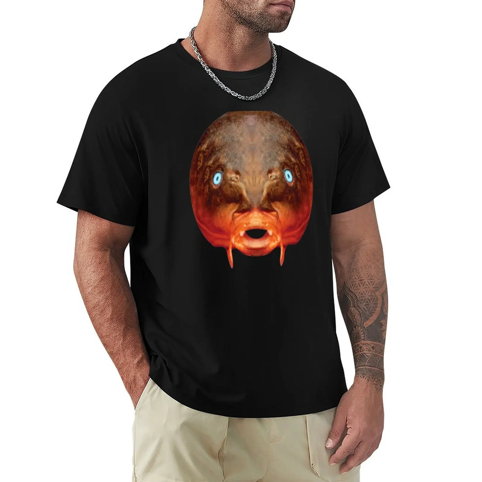 

trout mask replica T-Shirt baggy shirts Short sleeve tee plain black t shirts men