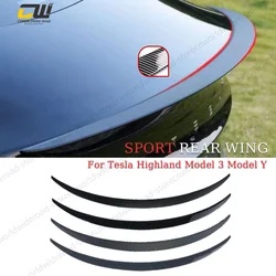 Spoiler posteriore del bagagliaio per Tesla Model 3/Y 2017-2024 accessori ad alte prestazioni Spoiler posteriori accessori per ali modello Highland 3