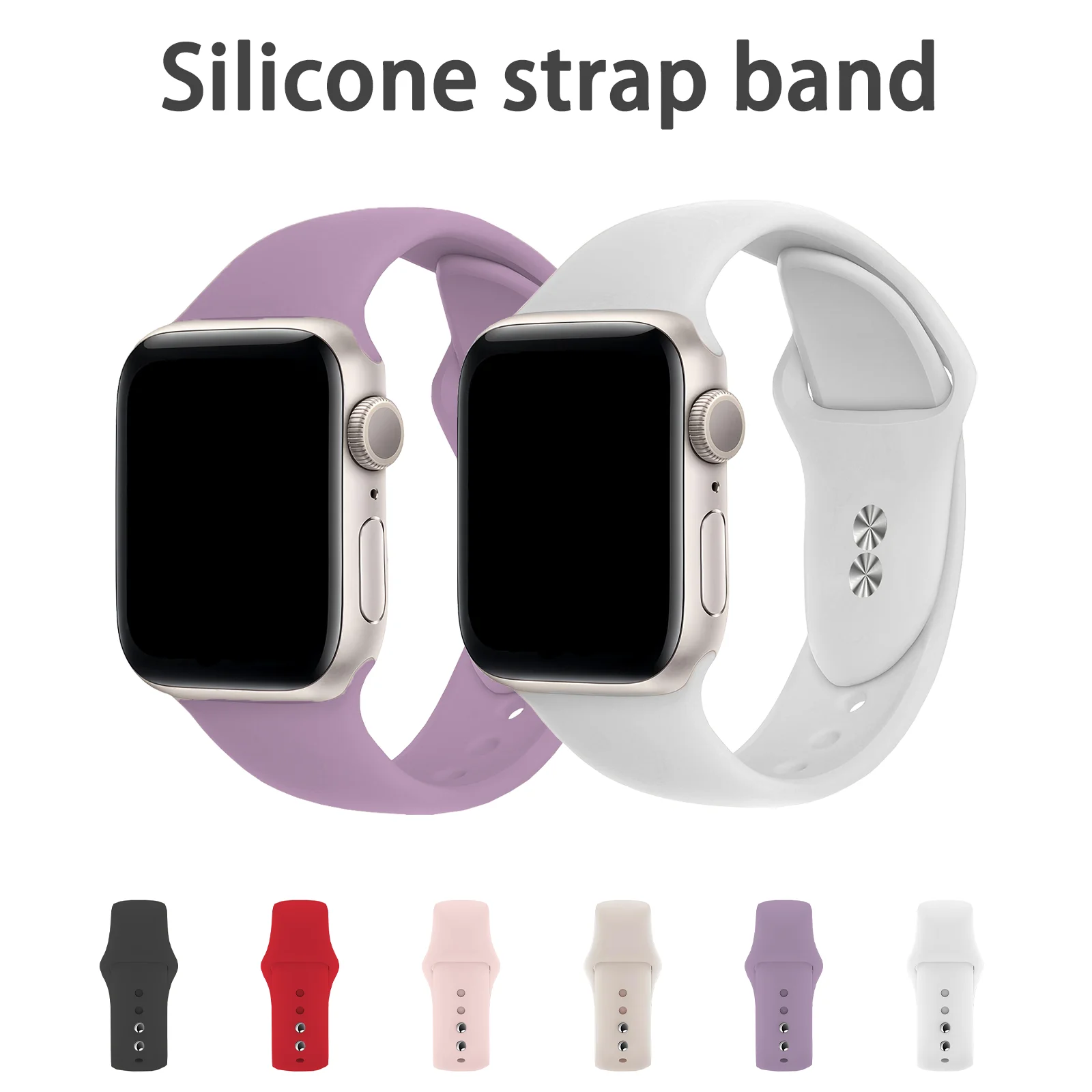 1-pack replacement wristband suitable for Apple Watch 38mm -49mm soft silicone suitable for iWatch series 10-1SE Ultra