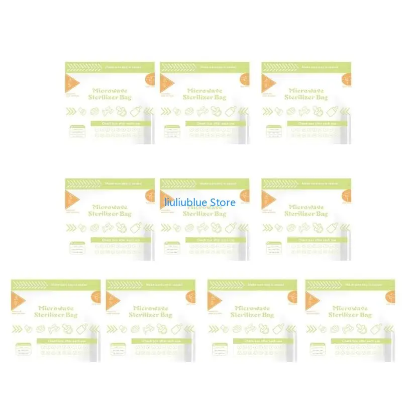 أكياس معقم الميكروويف العالمية قابلة لإعادة الاستخدام حتى 20 مرة للعبة التسنين 62CF #4