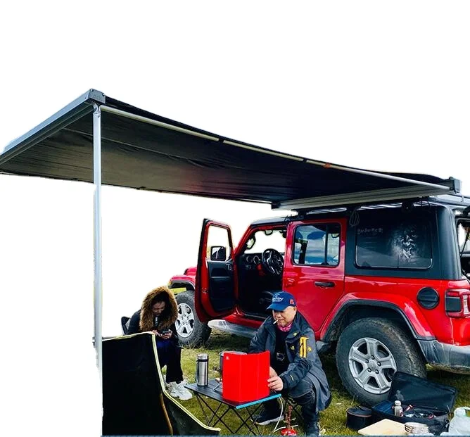 Waterproof Camping Tent Car Side Awning  4X4 Aluminum Car Side Sunshade Awning Guangzhou