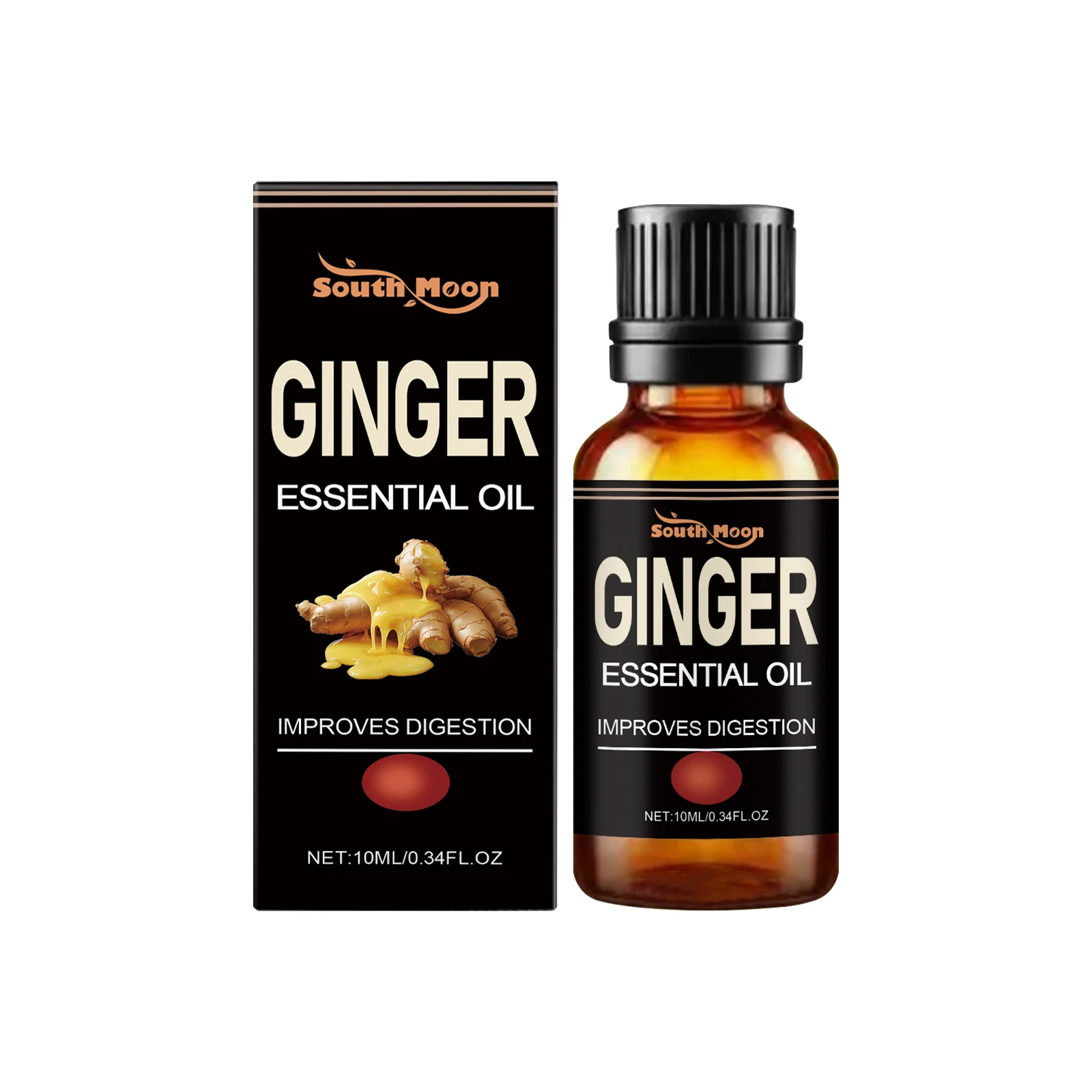Ginger Slimming Oil Belly Fat Burner Improve Stomach Promote Digestion Prevent Fat Accumulation Firming Body Anti Cellulite Oil