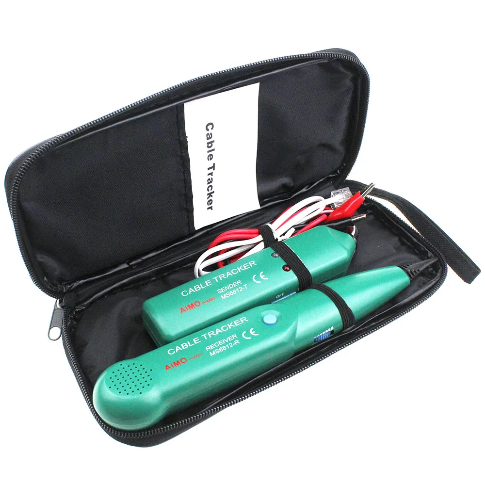 MS6812 Telephone Wire Tracker LAN Network Cable Tester For UTP STP Cat5 Cat6 RJ45 RJ11 Line Finding Testing