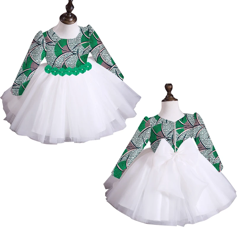 New Summer Africa Children Clothing Dashiki Cute Girls Dresses Bazin Riche Sweet African traditional clothing WYT115