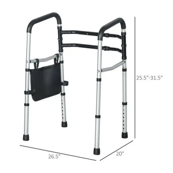 Adjustable Height Toilet Safety Rails Bathroom Safety Equipment Walking Aid and Grab Bar
