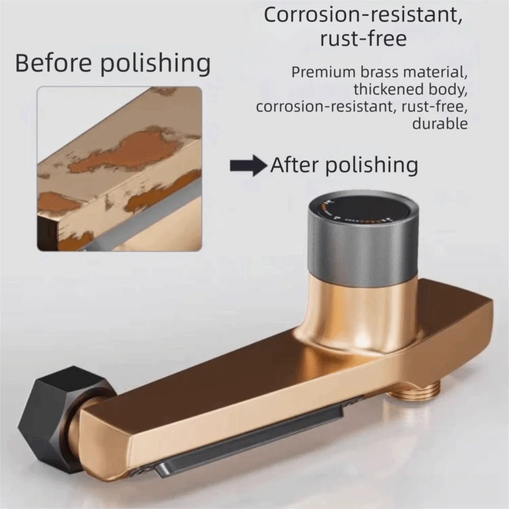 

Надежный 3-ходовой смеситель для душа из прочного материала: стабильная работа, плавная регулировка температуры, душевая система для ванной комнаты
