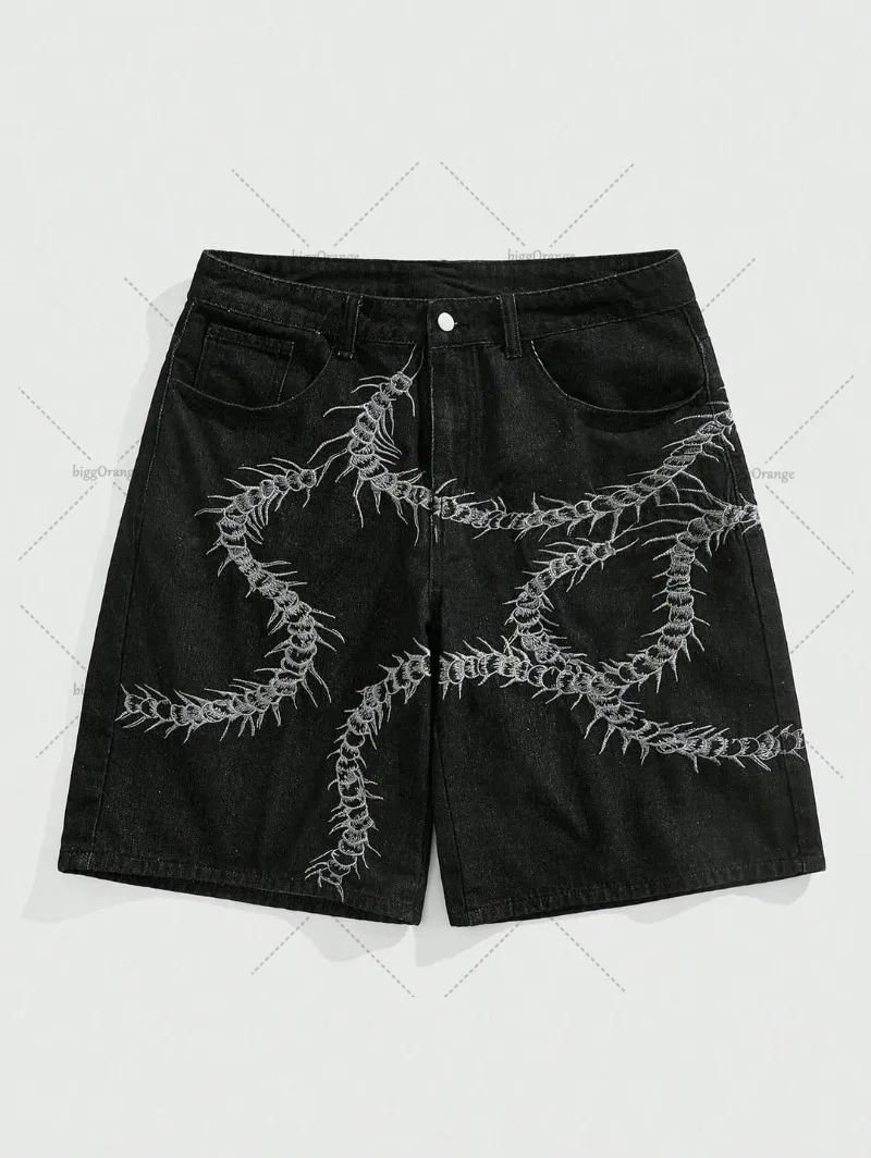 American Summer New Style Fashionable Striped Casual Loose Jeans Men Street Hip-hop Harajuku Y2K Fashion Oversized Pinnie Pants