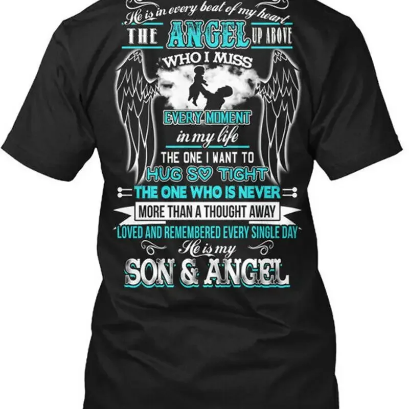 He Is My Son And Angel In Every Beat Of Heart The Up T Shirt Made USA S 5XL