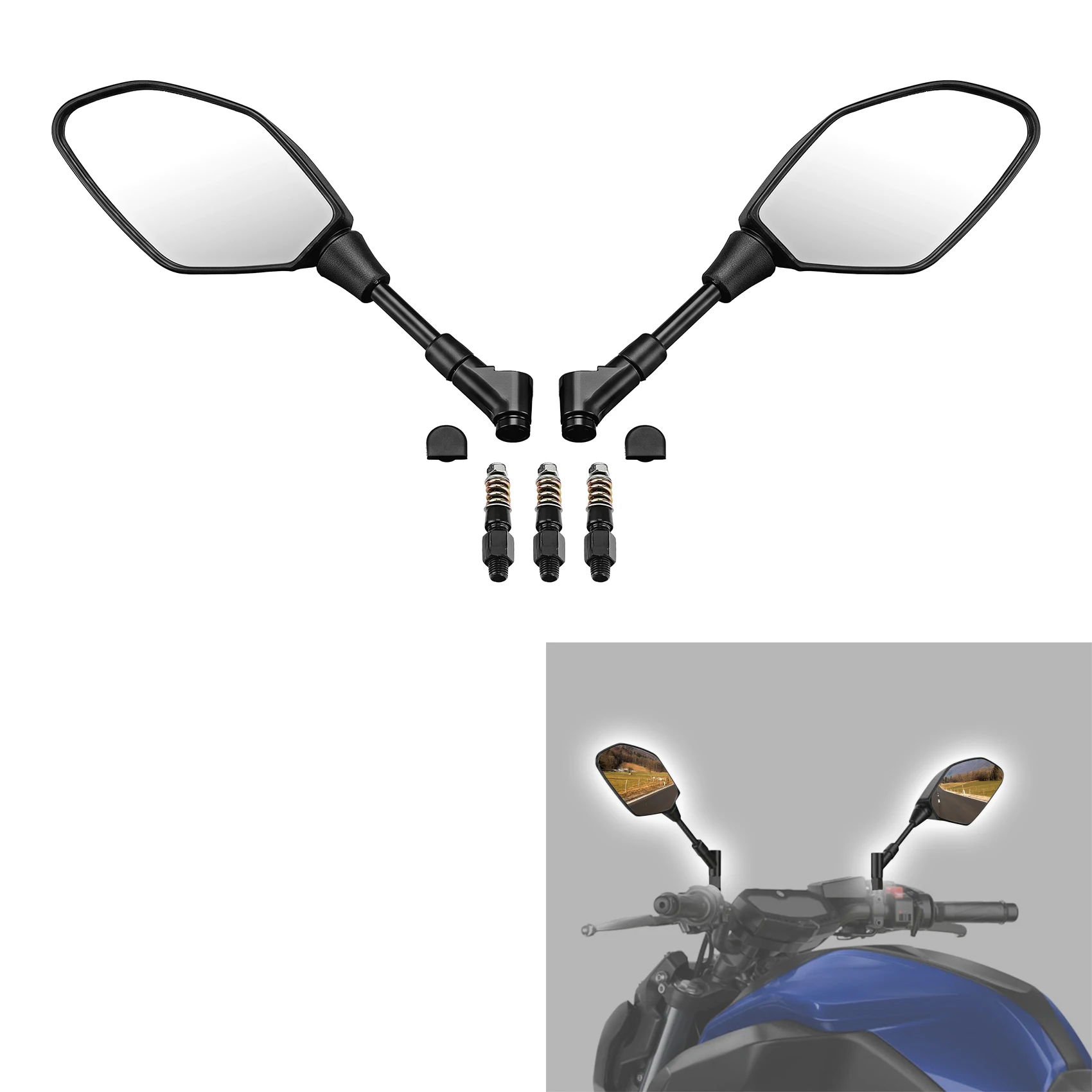 

Зеркало заднего вида подходит для Yamaha MT-03 660 2006-2010 MT-03 2015-2023 MT-09 Tracer 2020 Tracer 900/GT, аксессуары для мотоциклов