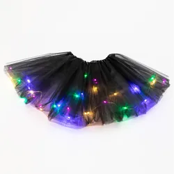 Women's Princess Tutu Skirts LED Glowing Light Party Dancing Miniskirt Costume Cosplay LED Half Length Skirt Women Clothing