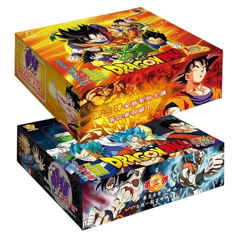 Dragon Ball Cards Shiny Son Goku Saiyan Vegeta Anime Trading Battle Booster Box Game Children Collection Card Gift Toy