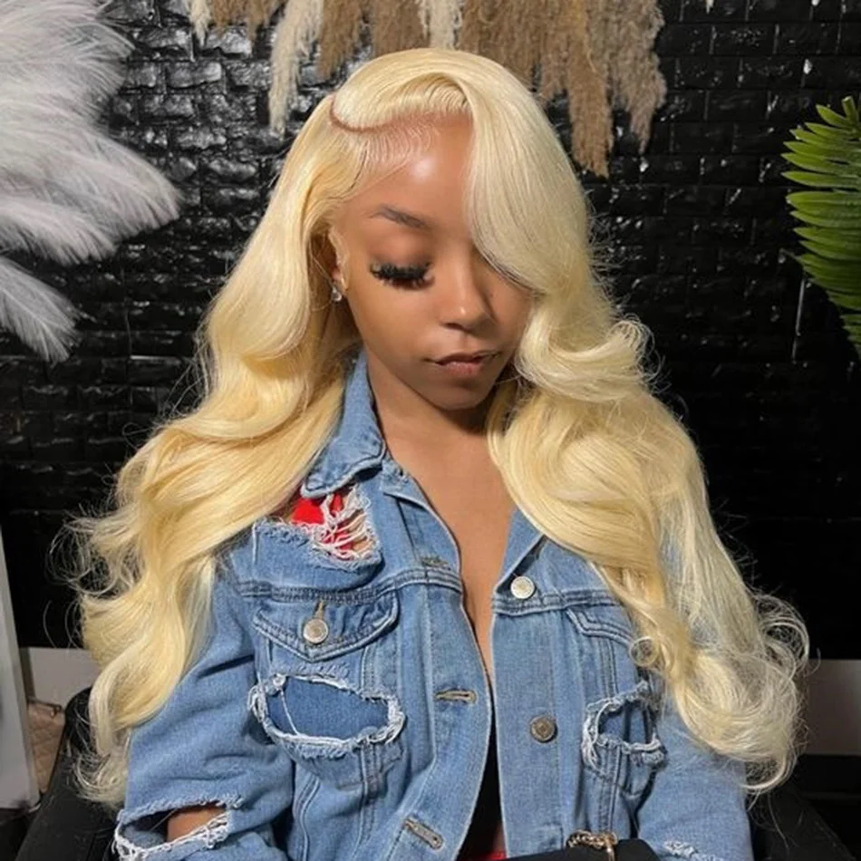 Wiggogo 613 Blonde Lace Front Wig Human Hair 13X6 Hd Lace Frontal Wig Body Wave Hd Lace Wig 13X4 Lace Front Human Hair Wig