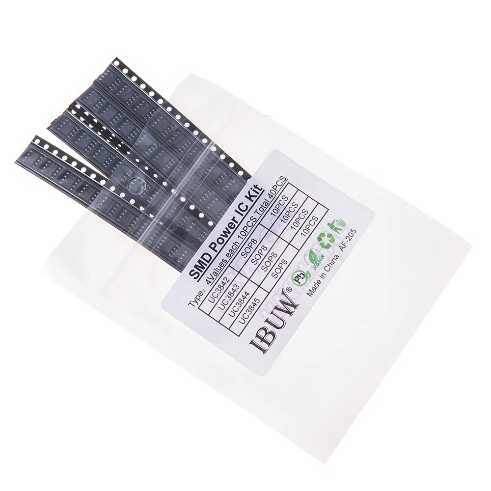40PCS = 4 kinds * 10PCS UC3842 UC3843 UC3844 UC3845 hjxrhgal sop Each 10PCS kit (12-26)