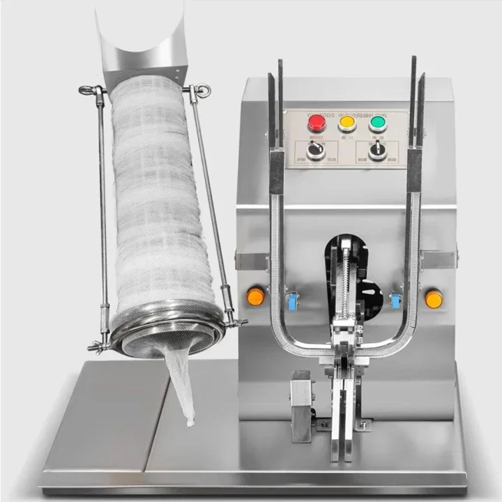 Semi-Automatic Net Bag Tying Machine Mesh Bag Clipping Tying Machine for Packaging