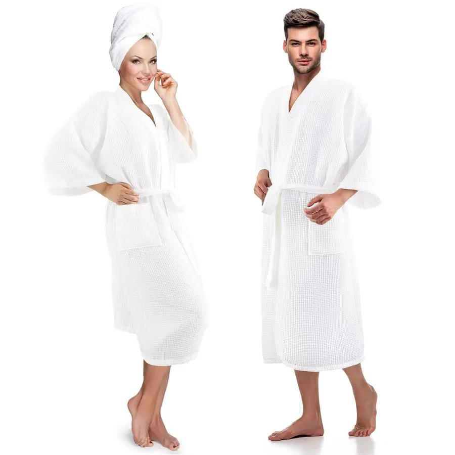 

Pcs His and Hers Waffle Robes Lightweight Couple Robes for Women Men Matching Bathrobes for Wedding Engagement Gift