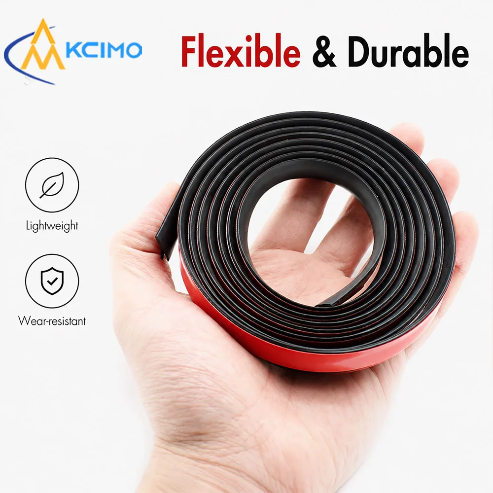 V Shape Sealing Strip Auto Rubber Weather Stripping Self Adhesive Seal Tape Windproof Dust Reduction Gap Sealer