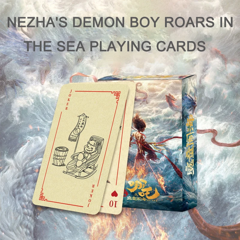 

Hot Nezha: The Demon Child’S Rebellion Director Hand Drawn Creative Poker Cards Movie Merchandise Commemorative Playing Card Toy