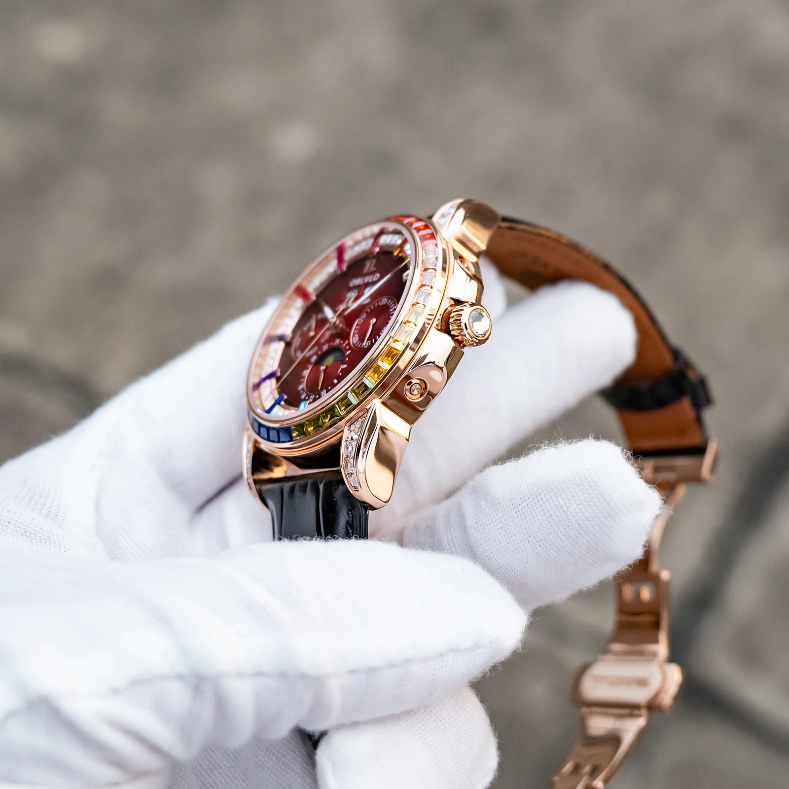 Relógio Clássico Masculino OBL - Moonphase Complication Watch avaliação e preço