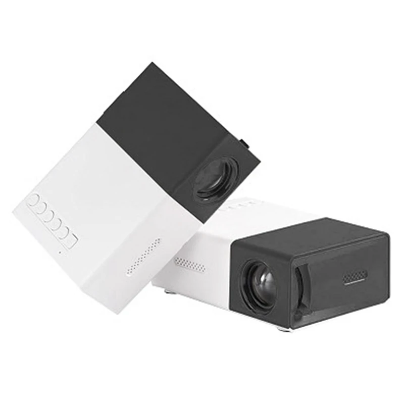 School Season Multi-Functional Classroom Mini Projector Easy To Use With UK Plug,Black-White