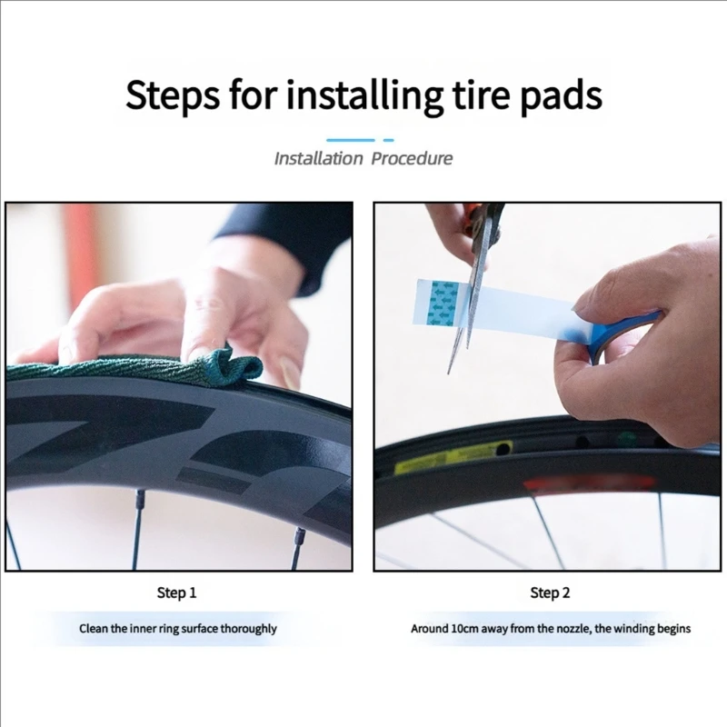 

Premium Bicycles Tubeless Rims Tape Universal Tubeless Bicycles Rims Tape for Enhances Durability Road Use