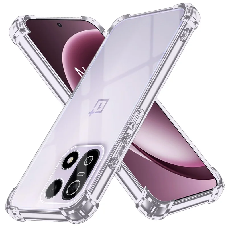 

Чехол OnePlus15 толщиной 1,5 мм, прозрачный кристаллический мягкий силиконовый чехол для OnePlus One Plus 15 5G CPH2747 6,78 дюйма, защитная крышка