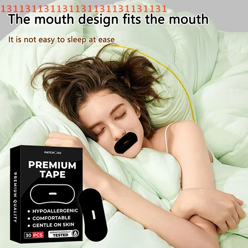 30 قطعة مكافحة الشخير النوم الفم الشريط أفضل التنفس شرائط الأنف الطبية الصف تحسين النوم إبقاء الفم إغلاق منع الشخير #4