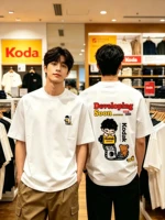 T-shirt pour homme, nouvelle collection été 2026, version coréenne Kodak, chemise imprimée, décontractée, confortable, coupe ample et style minimaliste 1