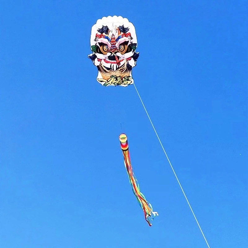 จัดส่งฟรี Lion Kites จีนแบบดั้งเดิม Kites Flying Inflatable Kites String Line ของเล่นกีฬาขนาดใหญ่ Kite นักบิน Kite