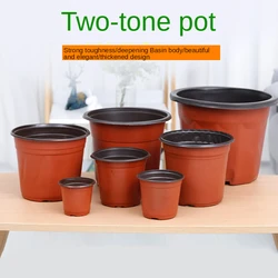 10PCS Blister PP Flowerpot Green Radish Succulent Flowerpot Plastic Flowerpot Garden Plant Potted Nursery Transplant Flowerpot