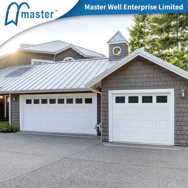 

Villa Best Sale Customized Automatic Insulated Electric Sectional Double Skin Overhead Foamed Steel Garage Doors