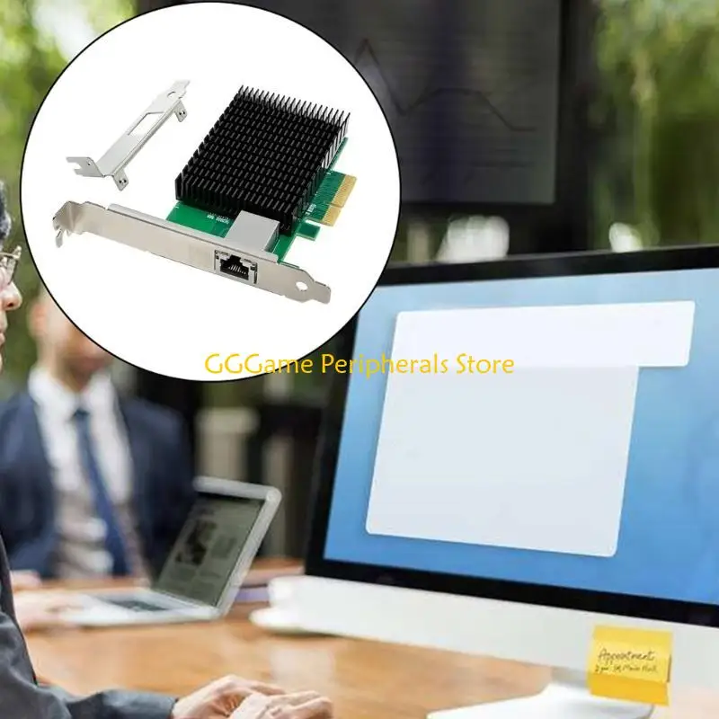 بطاقة خادم U55B AQ107 PCIeX4 10G بطاقة إيثرنت بمنفذ واحد لتحسين سرعة البيانات