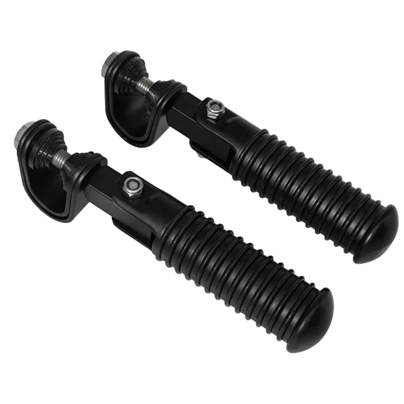 

ABXN-Motorcycle Front Foot Pegs Bracket Rest Pedal Footrest Footpeg For 26Mm-31Mm Bumper Guard Crash Bar