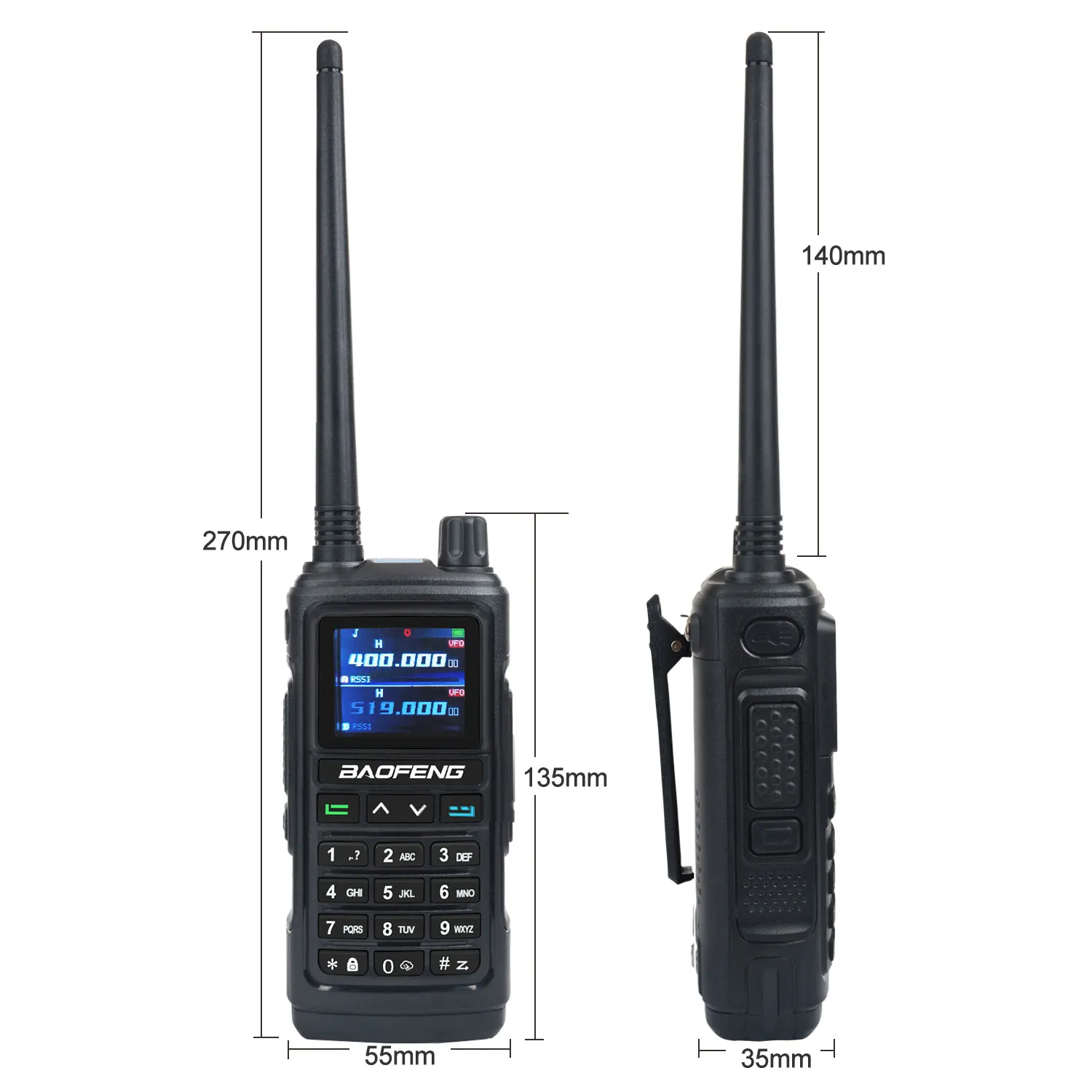 Imagem -05 - Walkie Talkie Gps Air Band Bandas Receber Tri-bandas Transmitir Noaa fm Freq Rádio Copy sem Fio Baofeng-uv17pro