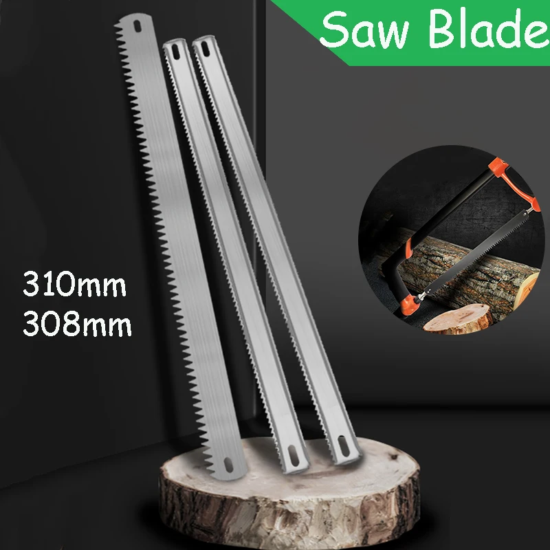 Hacksaw High-Carbon Steel Hand-Used 300mm Woodworking Saw Blade Single and Double-Sided Fine Teeth Metal Saw Blade Tools