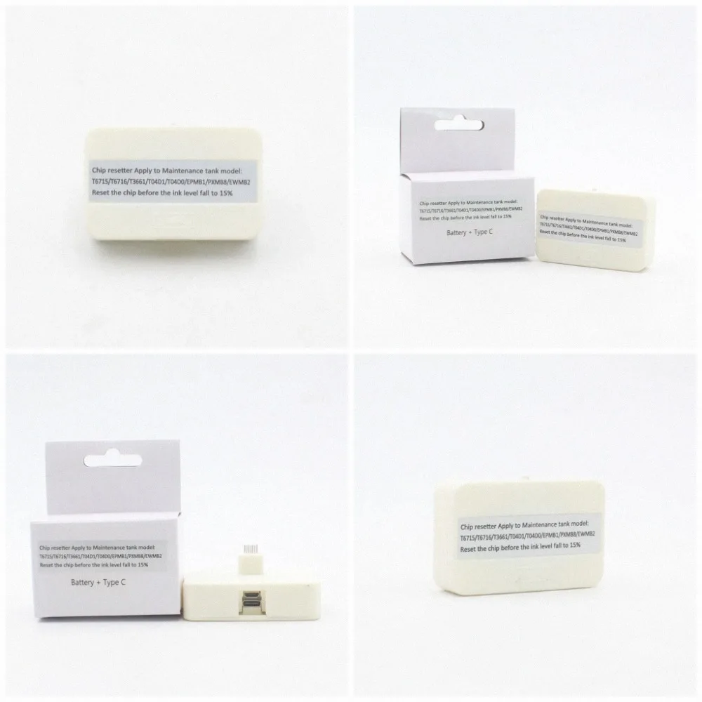 T6716 T3661 T04D1 T04D0 Maintenance Box Chip Resetter T6715 T6714 For Epson WF-C5210/C5290/C5710/C5790 XP-15000/6000/6100/8500