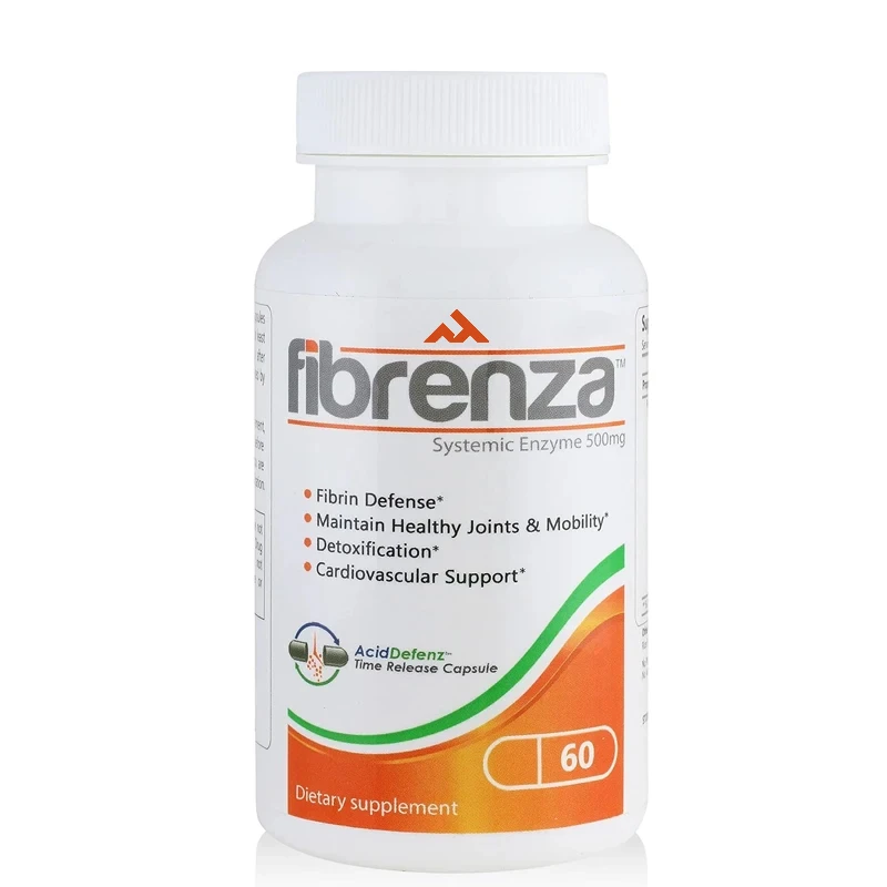 

Fibronza - Enzyme Complex Containing Fibrin Hydrolysis and Protease Enzymes - Vegetarian -60 Capsules