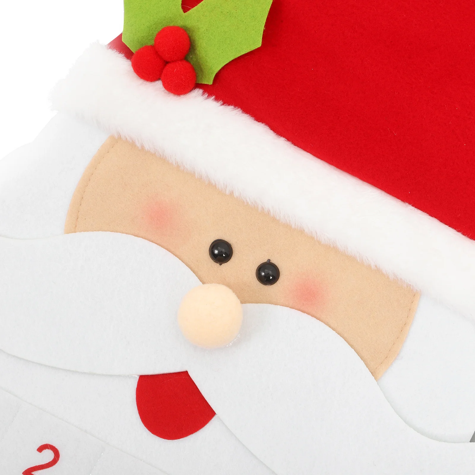 سانتا عطلة تقويم القدوم 2024 ورأى معلقة ثلاثية الأبعاد قابلة لإعادة الاستخدام العد التنازلي التقويم عيد الميلاد ديكورات جدرانية لوازم حفلات عيد الميلاد