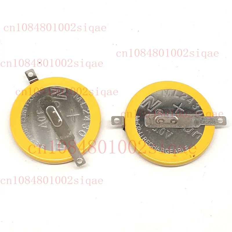 2pcs ML2430 3V Rechargeable Battery Motherboard Equipment Memory Battery