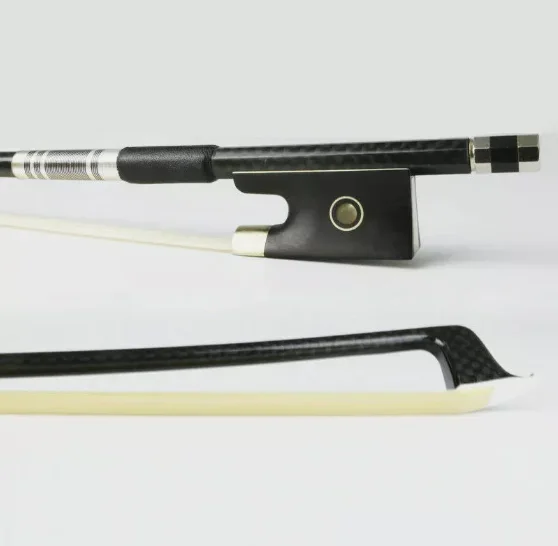 

High quality Carbon Fiber Violin Bow 4/4 Size Ebony Frog well balanced